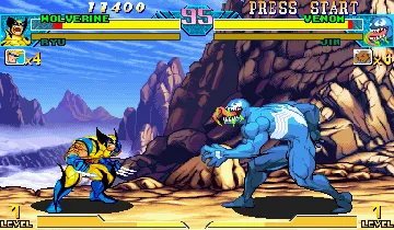 Marvel Vs. Capcom: Clash of Super Heroes (US 980123) screen shot game playing